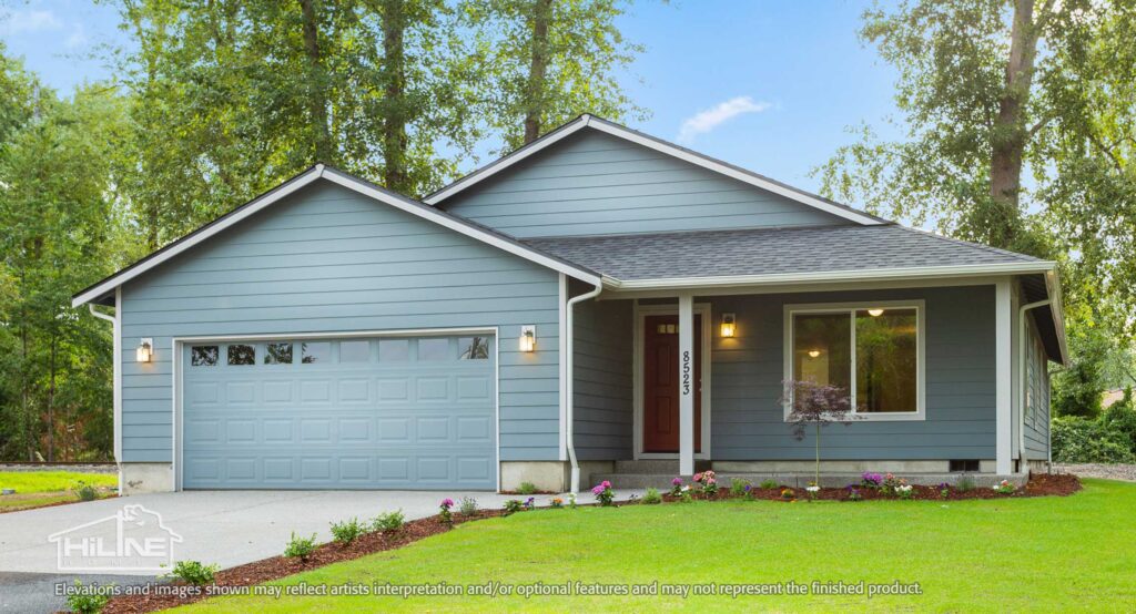 Home Plan 1883 front exterior.