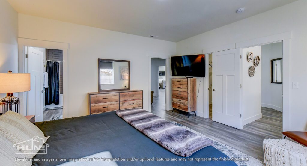 Home Plan 1883 primary suite.