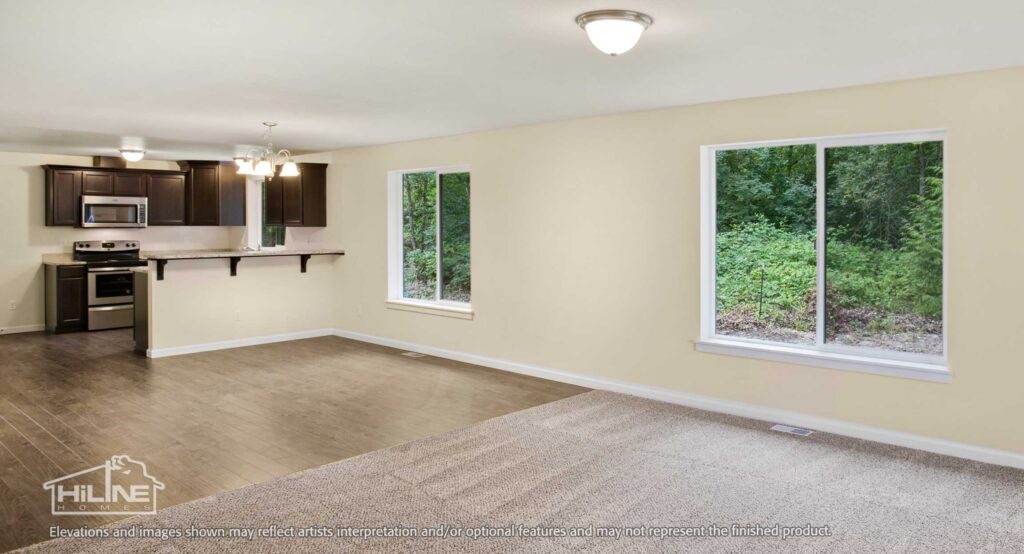 Home plan 1883 dining and kitchen.