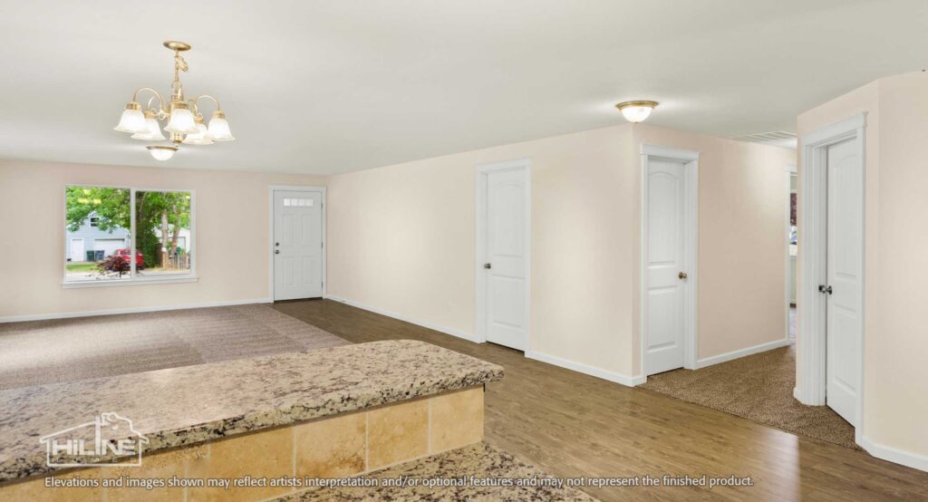 Home plan 1883 living room.