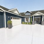 Home Plan 1940A exterior front.