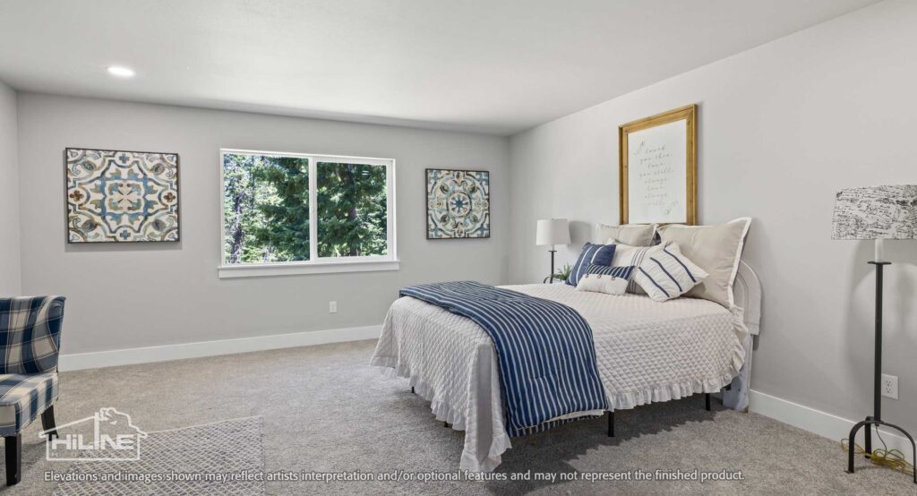 Home Plan 1940A primary suite.