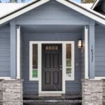 Home Plan 1940A front door exterior.