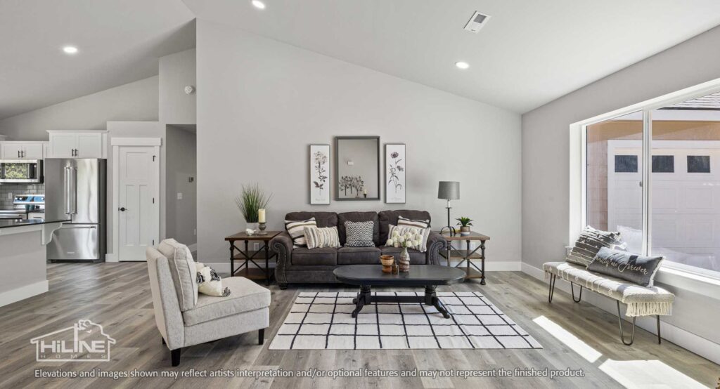 Home Plan 1940A living room.