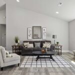 Home Plan 1940A living room.