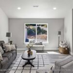 Home Plan 1940A living room.