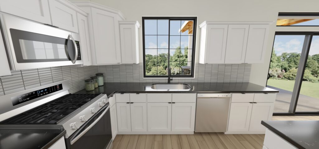 Home Plan 1940A kitchen.