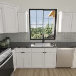 Home Plan 1940A kitchen.