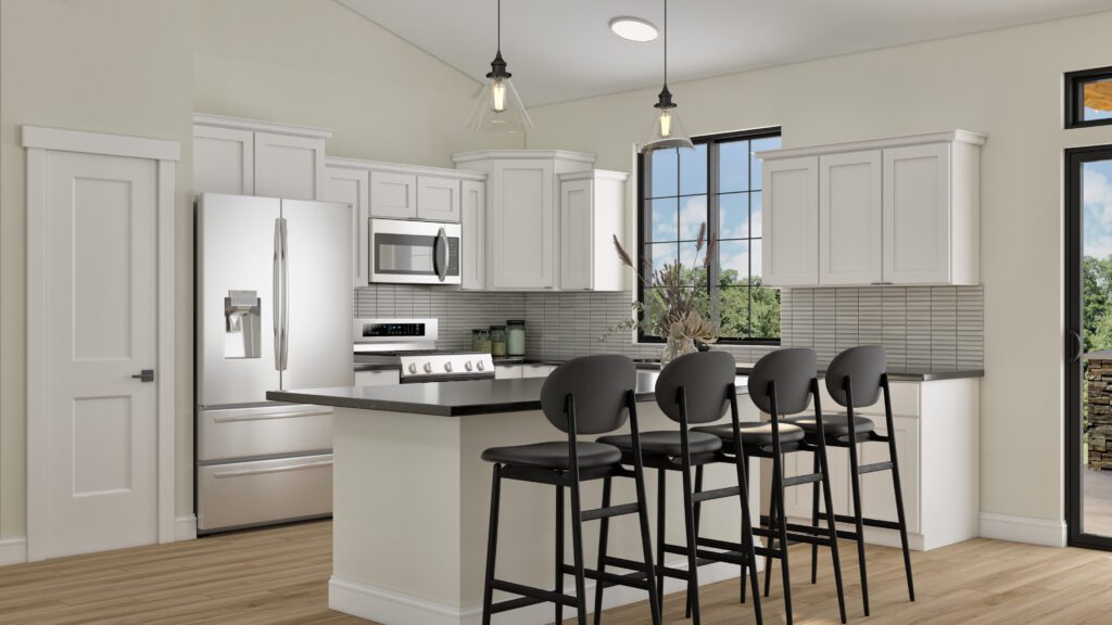 Home Plan 1940A kitchen.