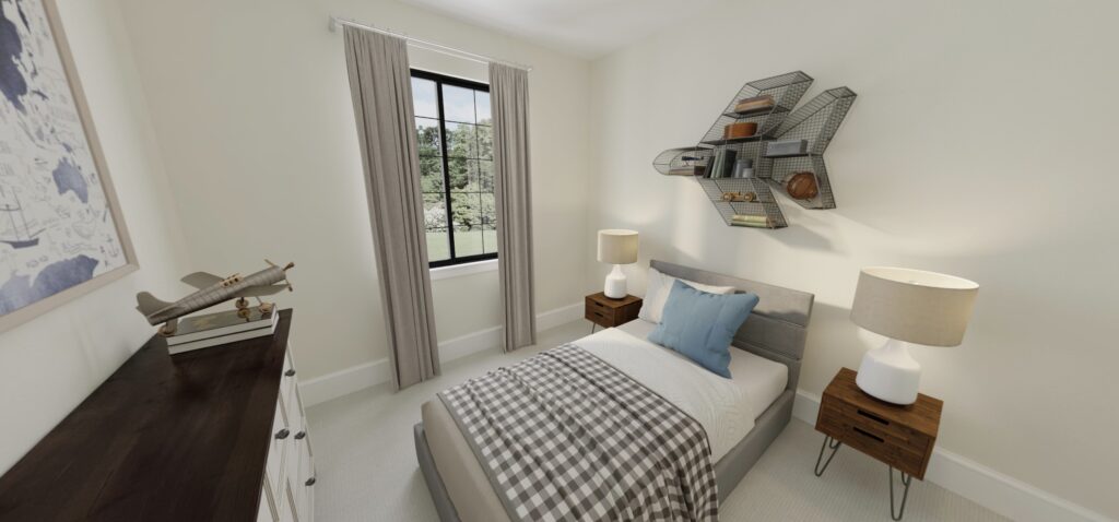 Home Plan 1940B bedroom 3.