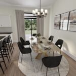 Home Plan 1940B dining room.