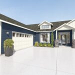 Home Plan 1940B front exterior.