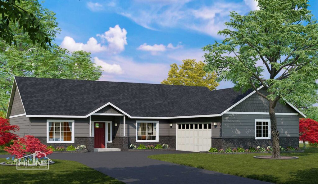 Home Plan 1940B optional elevation.