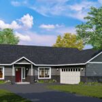 Home Plan 1940B optional elevation.