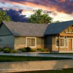 Home Plan 1964 optional elevation.