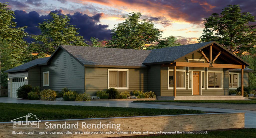 Home Plan 1964 standard elevation.