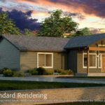 Home Plan 1964 standard elevation.