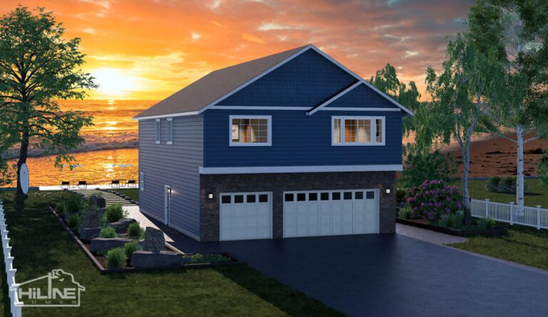 Home Plan 2029B optional elevation.