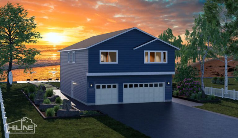 Home Plan 2029B standard elevation.