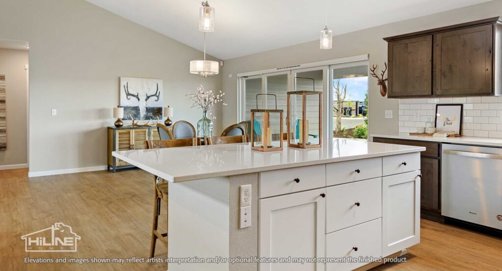 Home Plan 2232 kitchen and dining.