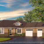 Home Plan 2232 enhanced elevation.