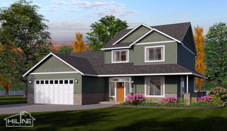 Home plan 2302 enhanced elevation.
