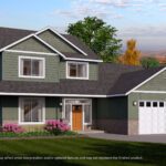 Home Plan 2302 enhanced elevation.