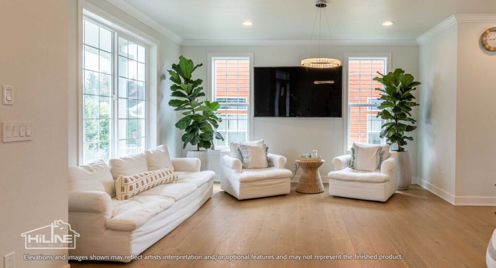 Home plan 2302 living room.