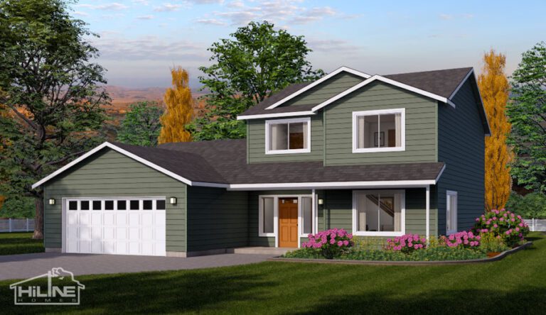 Home plan 2302 standard elevation.