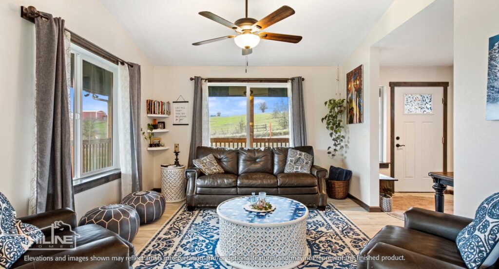 Home plan 2345 living room.