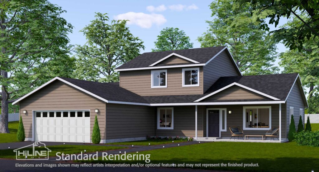 Home Plan 2345 standard elevation.