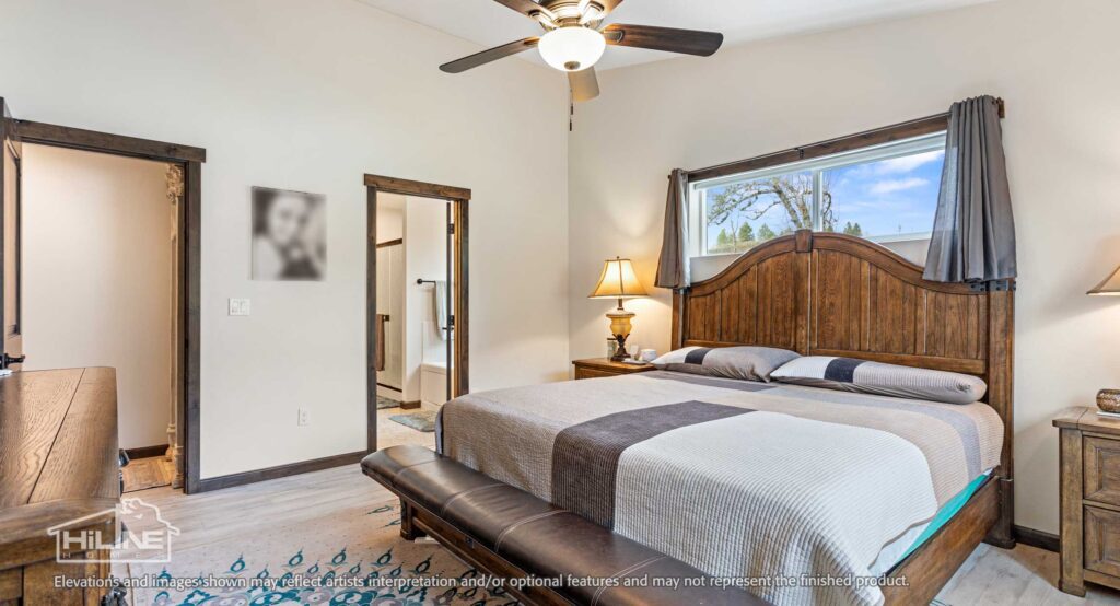 Home Plan 2345 primary suite.