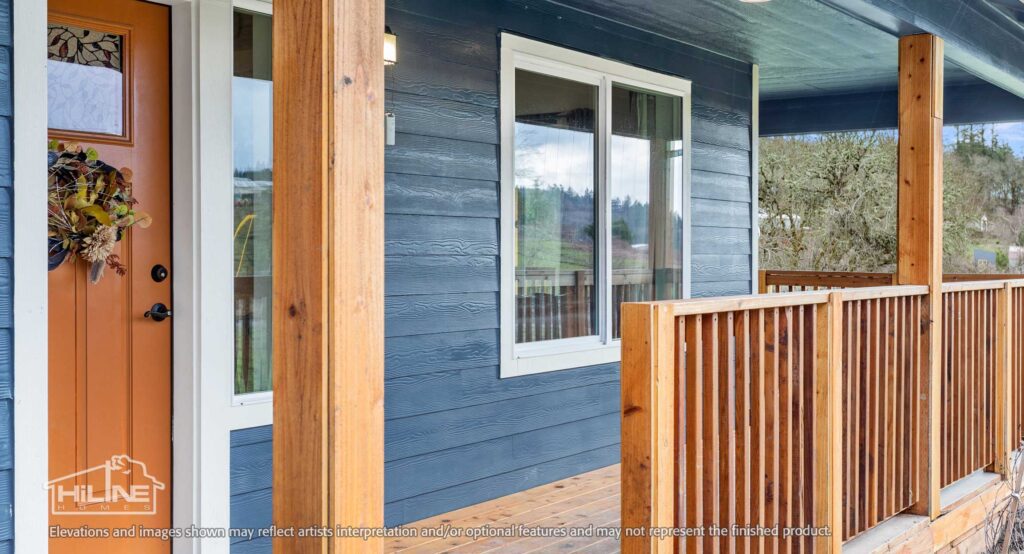 Home Plan 2345 covered porch.