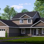 Home Plan 2345 optional elevation.