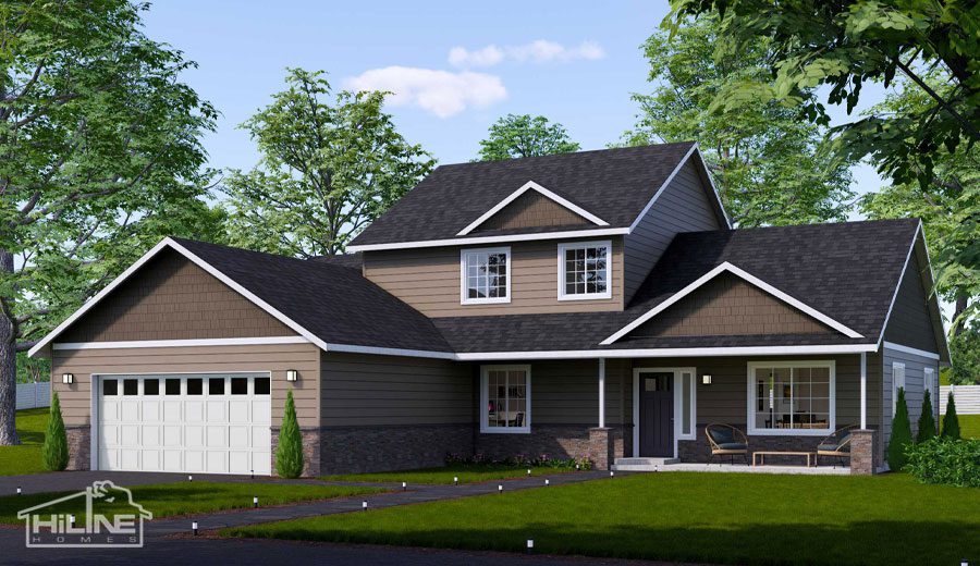Home Plan 2345 optional elevation.