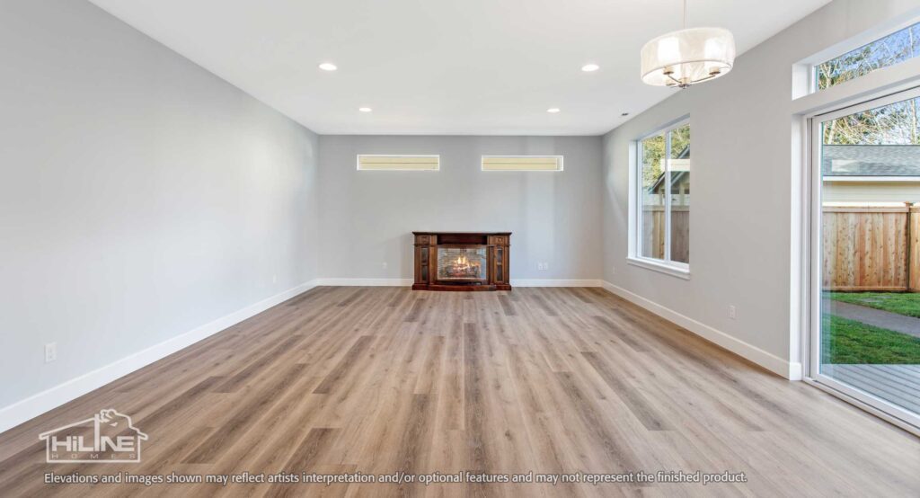 Home Plan 2373 dining and living room.