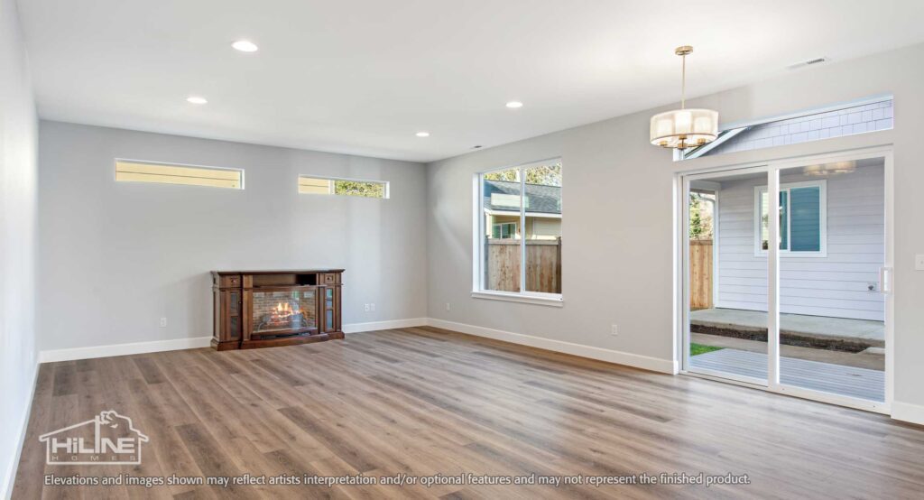 Home Plan 2373 dining and living room.