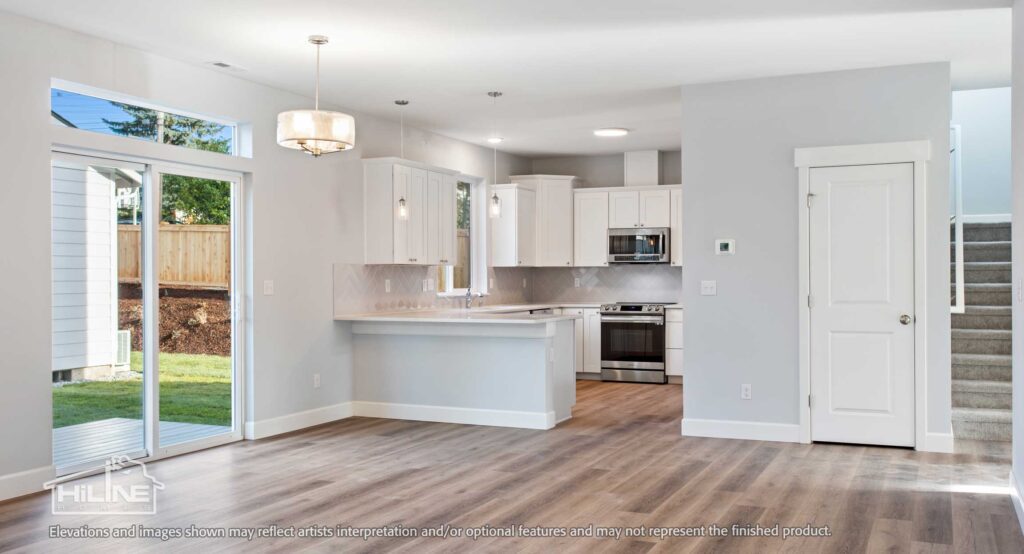 Home Plan 2373 kitchen and dining.