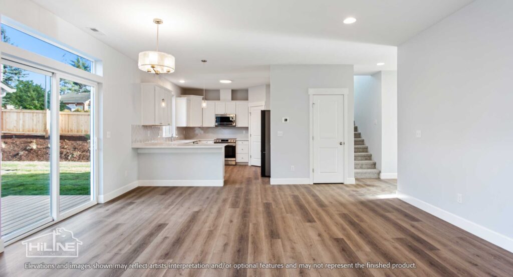 Home Plan 2373 kitchen and dining.