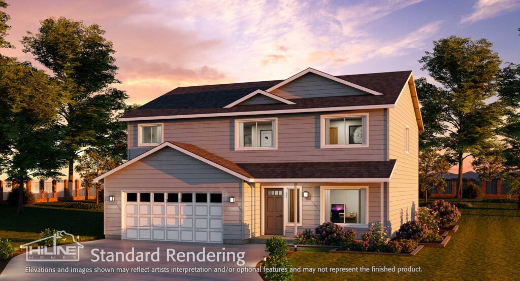 Home Plan 2373 standard elevation.