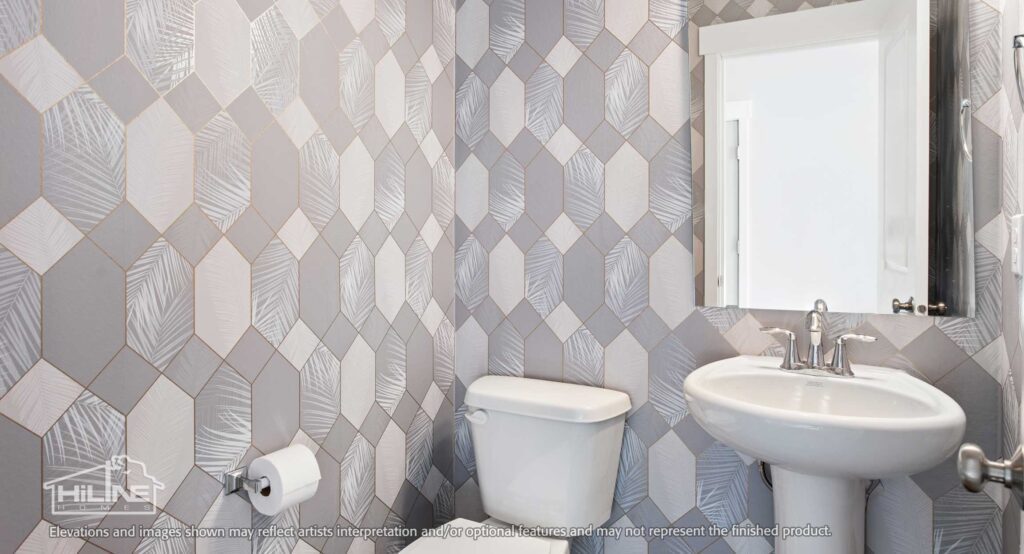 Home Plan 2373 powder bath.