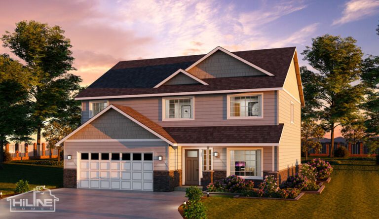 Home Plan 2373 optional rendering.