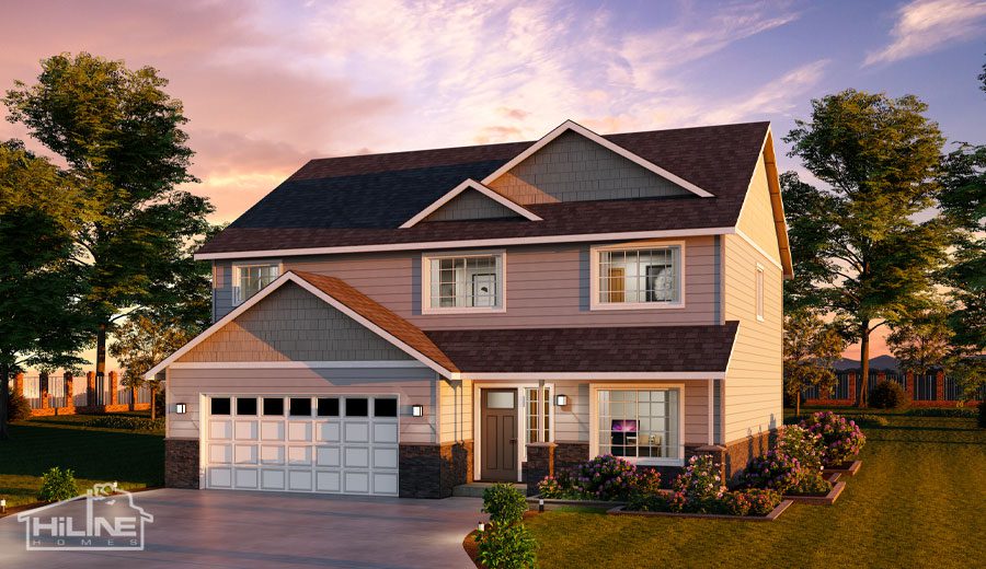 Home Plan 2373 optional rendering.