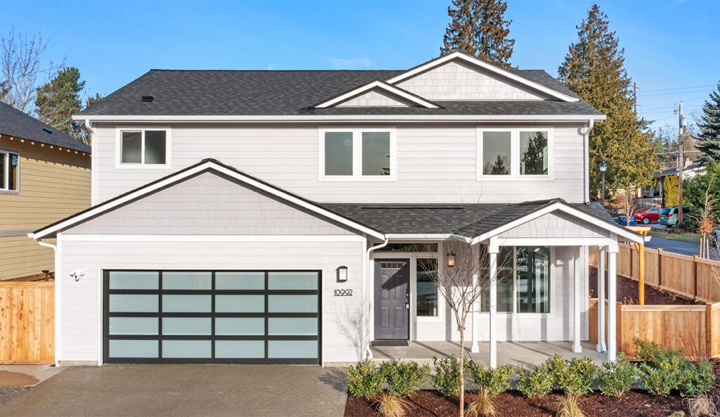 Custom exterior of home plan 2373.