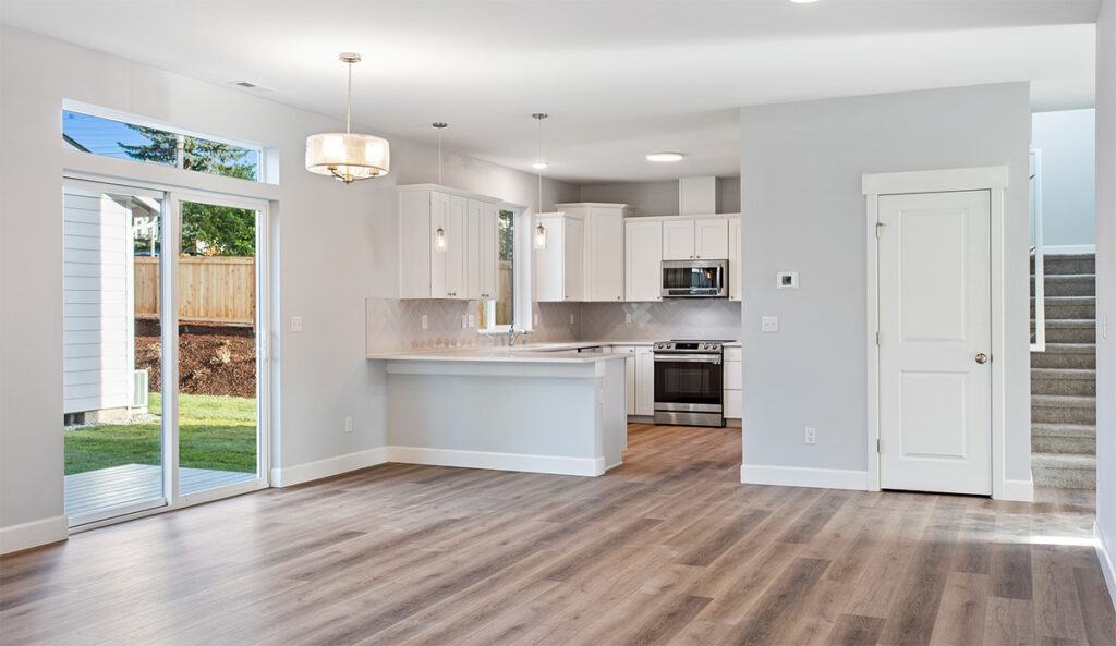 Kitchen and dining area.