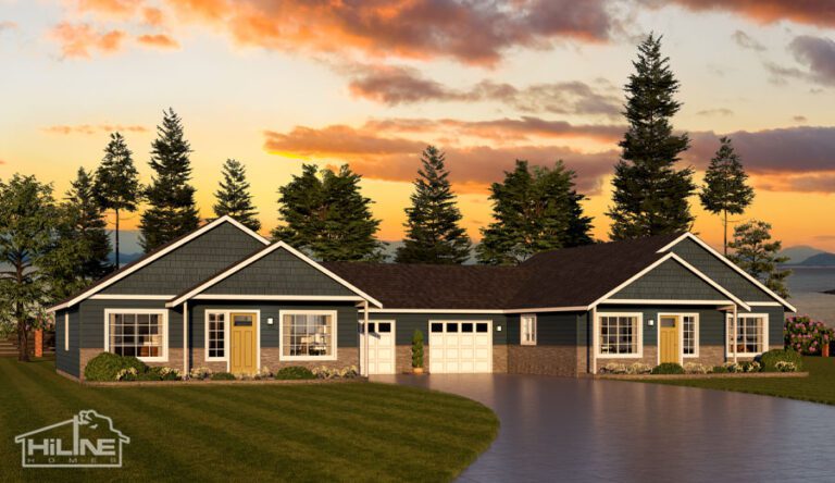 Home Plan 2400 optional elevation.