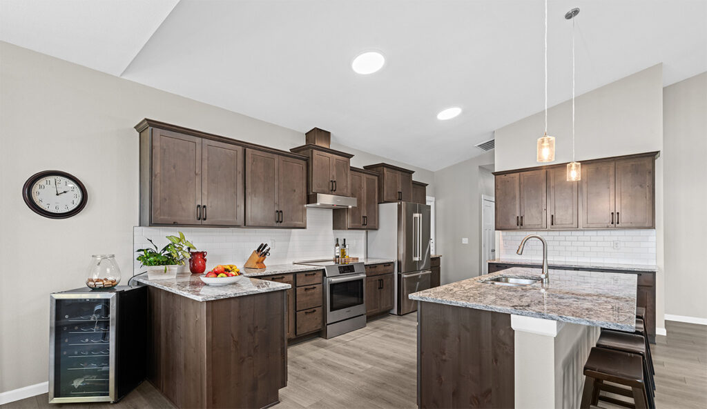Custom kitchen in home build located in Scappoose, Oregon.