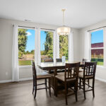 Dining area in custom home plan 2443.