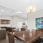 Dinning and Kitchen in custom home build of plan 2443.