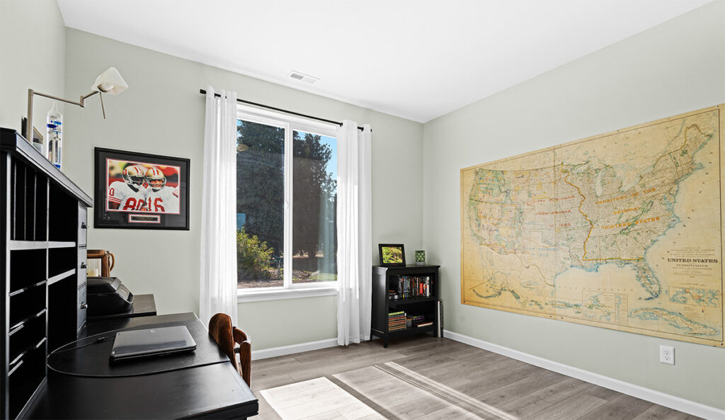 Office room in custom home plan 2443.